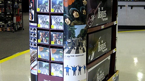 The Beatles Pallet Display
