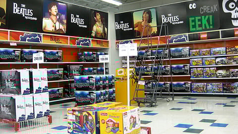 Toys "R" Us 'The Beatles: Rock Band' Upfront Display