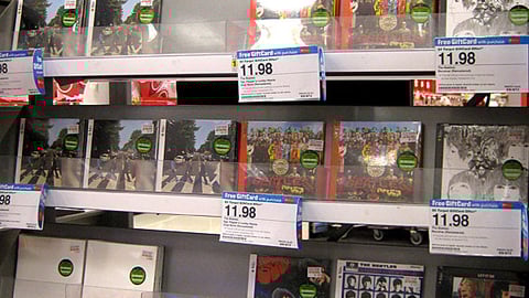 Target The Beatles CD Merchandising