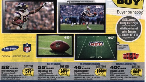 Best Buy Samsung Super Bowl Circular Cover