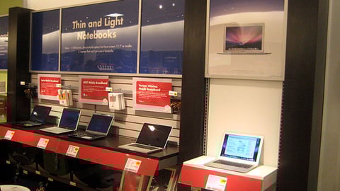Best Buy Mobile Notebooks Wall Display