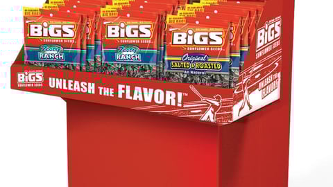 Thanasi Foods BIGS Sunflower Seeds Floorstand