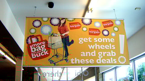 Bloom 'More Bag for Your Buck' Ceiling Banner