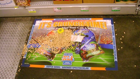 Blue Diamond 'Crunch Time' Floor Cling