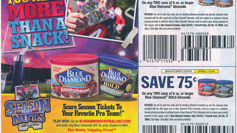 Blue Diamond 'Season to Get Nuts' FSI