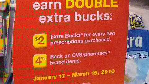 CVS 'Double Extra Bucks' Violator