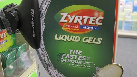 Zyrtec Liquid Gels Shelf Talker