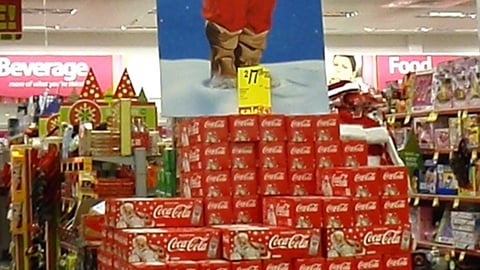 Coca-Cola Holiday Case Stack
