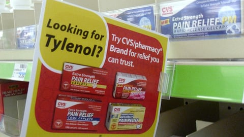 CVS/pharmacy Brand Comparison Shelf Talker