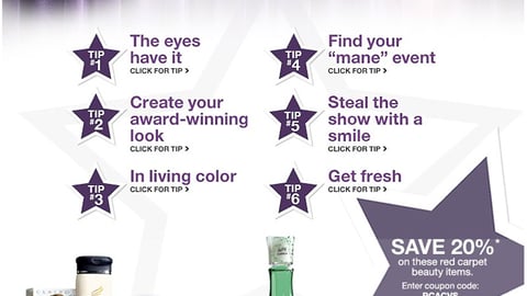 CVS P&G 'Red Carpet Beauty' Online Program