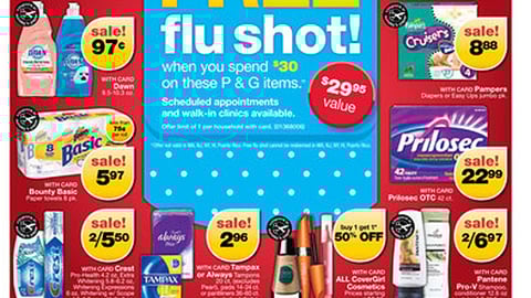 CVS P&G 'Free Flu Shot' Feature