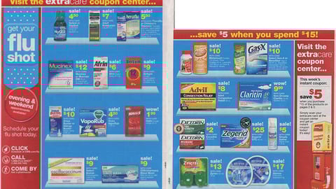 CVS ExtraCare Coupon Center Feature