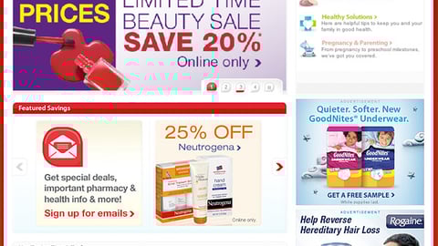 CVS 'Savings Central' Microsite