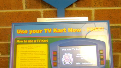 TV Kart Jewel-Osco Checkout Station