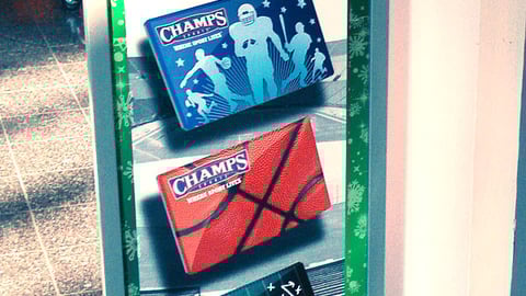 Champs Sports Gift Card Stanchion Sign