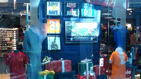 Champs Sports Holiday Window Display