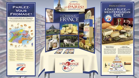 The Cheeses of France Sampling Event Signage