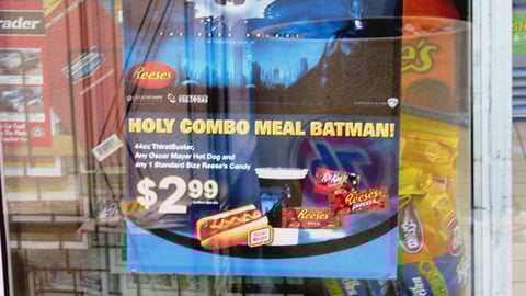 Circle K 'Batman Combo Meal' Window Cling