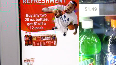 Coca-Cola LeBron James Cooler Cling