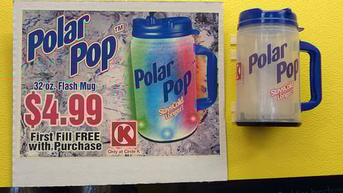Circle K Polar Pop Mug Sign