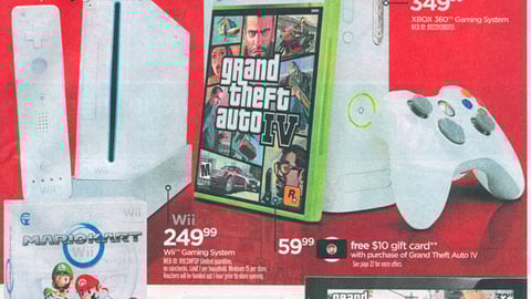 Circuit City "Grand Theft Auto," "Mario Kart" Cover