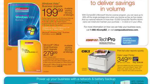 CompUSA Windows Vista Feature