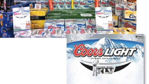 Coors Light 'Snap Send Score' Materials