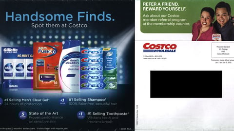 Costco P&G 'Handsome Finds' Mailer Feature