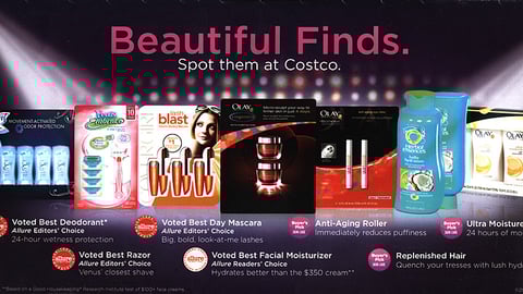 Costco P&G 'Beautiful Finds' Mailer Feature