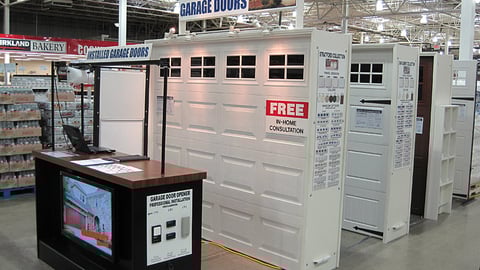 Costco Garage Door Merchandising