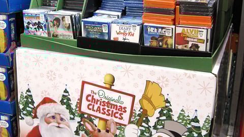 Costco 'Christmas Classics' DVD Pallet Display