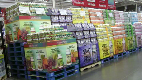 Costco Fence New Year's Merchandising