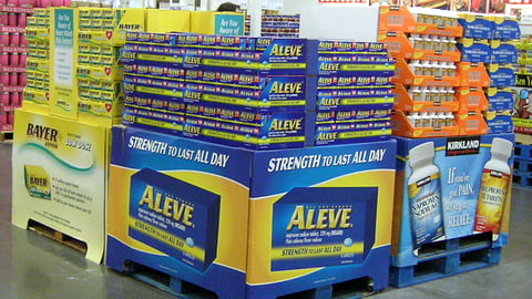 Costco Pain Reliever Pallets