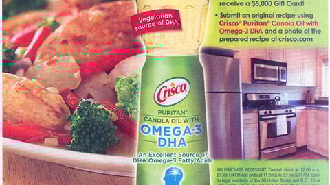 Crisco 'Live Smart, Cook Smarter' FSI