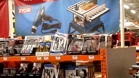 Home Depot Ryobi 'Power of Lower Prices' Banner