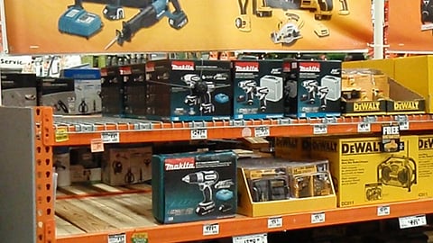Home Depot 'Power of Lower Prices' Tools Display