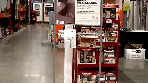 Home Depot 'Incredible Price' Installation Stanchion