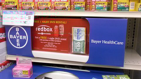 Bayer Redbox Incentive Shelf Tray