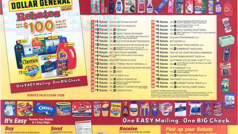 Dollar General Rebate FSI