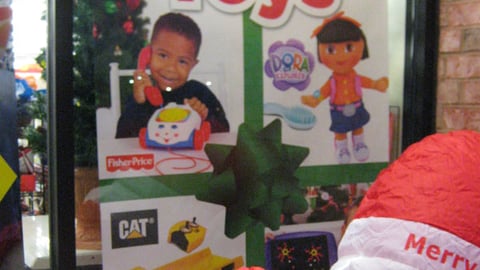 Dollar General Holiday Toys Window Cling