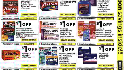 Dollar General J&J 'Cabinet Cleanout' Feature