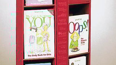 American Girl Library Floor Display