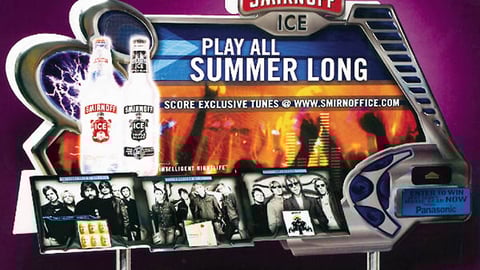 Smirnoff Ice "Play All Summer" Mass Floor Display