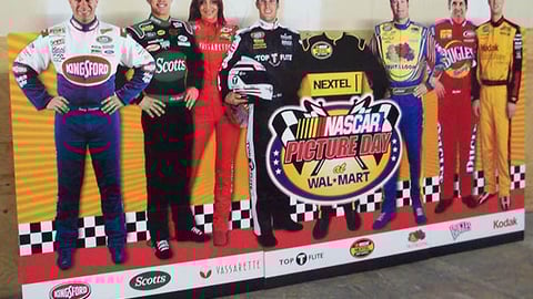 NASCAR Wal-Mart Picture Day Standee