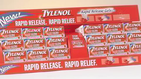 Tylenol Rapid Release Gels Wal-Mart PDQ