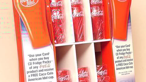 Coca-Cola American Idol Cup Display