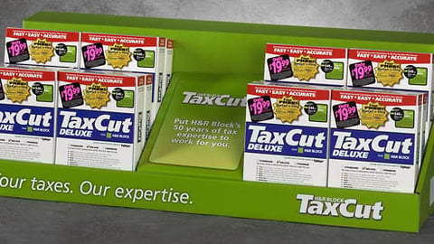 H&R Block TaxCut Counter Unit