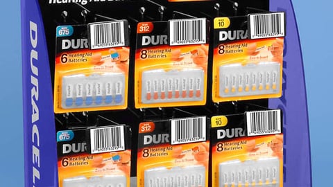 Duracell/Longs Drugs Hearing Aid Battery Counter Unit