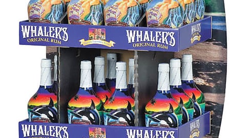 Whaler's Rum Surfboard Display