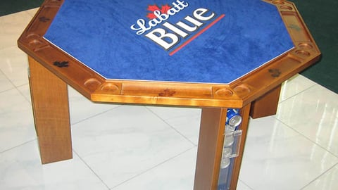 Labatt Blue Poker Table